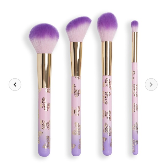 3/ $36 Makeup Brushes Butterfly Brush Set Vegan & Cruelty Free- Set of 4 Brushes - Picture 2 of 7